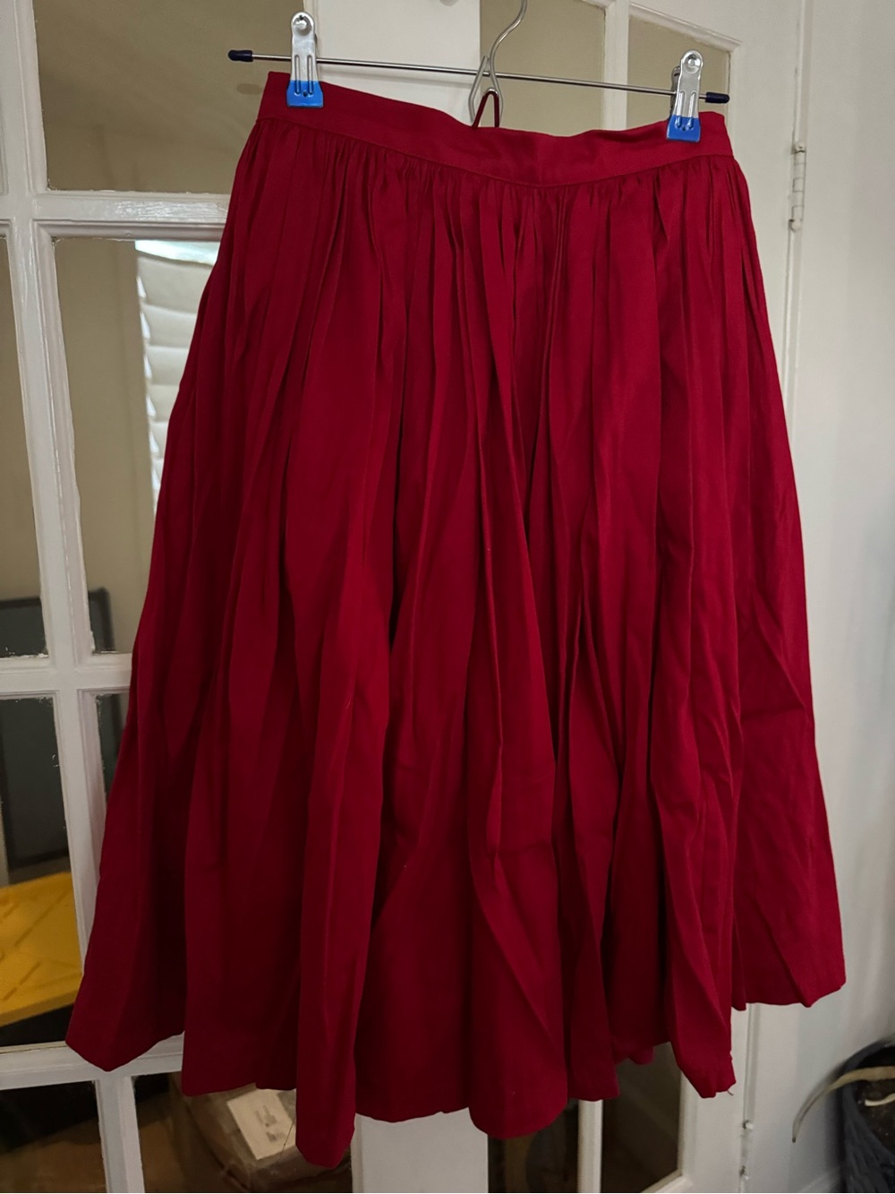 Vintage inspired red skirt